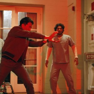 Sendhil Ramamurthy, Masi Oka e James Kyson Lee in una scena tratta da Close to You dalla quarta stagione di Heroes