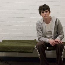 Logan Lerman in una scena del film Gamer