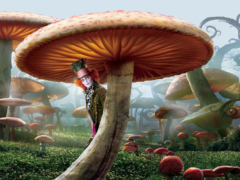 Una Immagine Promozionale Del Film Alice In Wonderland Con Il Cappellaio Matto Johnny Depp 143918