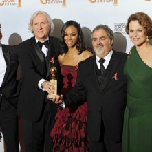 James Cameron ed il cast di Avatar ai Golden Globes 2010