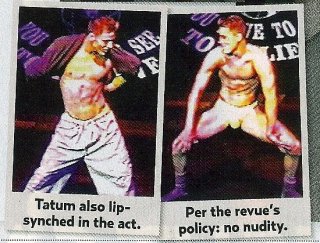 Channing Tatum in versione stripper, prima di diventare celebre, in due scatti pubblicati da un giornale