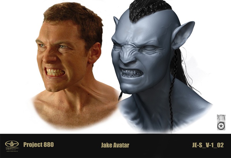 Un Espressione Facciale Dell Attore Sam Worthington Copiata Poi Sul Suo Personaggio Per Il Film Avatar 144356