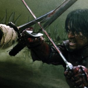 Una scena del film Goemon