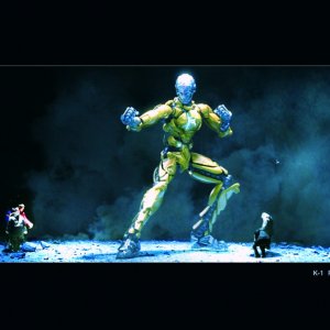 Una scena del film Kung Fu Cyborg: Metallic Attraction