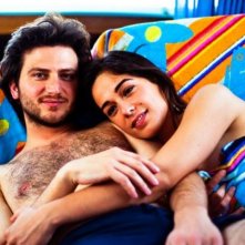 Daniele Savoca e Diane Fleri in una scena della fiction Gli ultimi del Paradiso