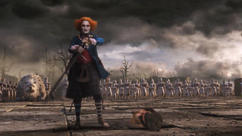 Johnny Depp In Una Sequenza Da Horror Per Alice In Wonderland Diretto Da Tim Burton 144492