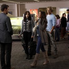 Julian (Austin Nichols), Brooke (Sophia Bush), Alex (Mitch Ryan) e Alex (Jana Kramer) nell'episodio Weeks Go By Like Days di One Tree Hill
