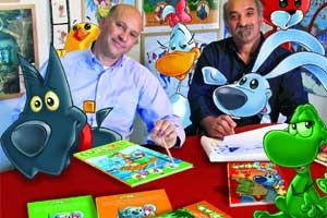 Sergio e Francesco Manfio, creatori di Cuccioli - Il codice di Marco Polo