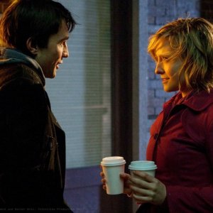 Stephen (Carlo Marks) e Chloe (Allison Mack) in una scena dell'episodio Warrior di Smallville