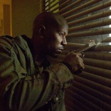 Tyrese Gibson in una scena del film Legion