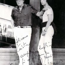 1983, Christian Fassetta e Gino Bramieri durante il G.B. Show 2, fortunato spettacolo registrato al Sistina.