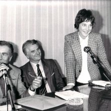 Christian Fassetta (in piedi) con Enzo Tortora.