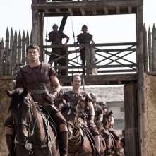 Marcus (Channing Tatum) e Lutorius (Denis O'Hare) in una sequenza del film The Eagle of the Ninth