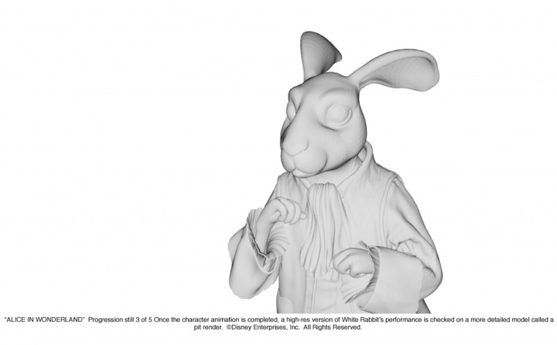 Alice In Wonderland Prima Impostazione In 3D Per Una Sequenza Del Film Di Burton 145161