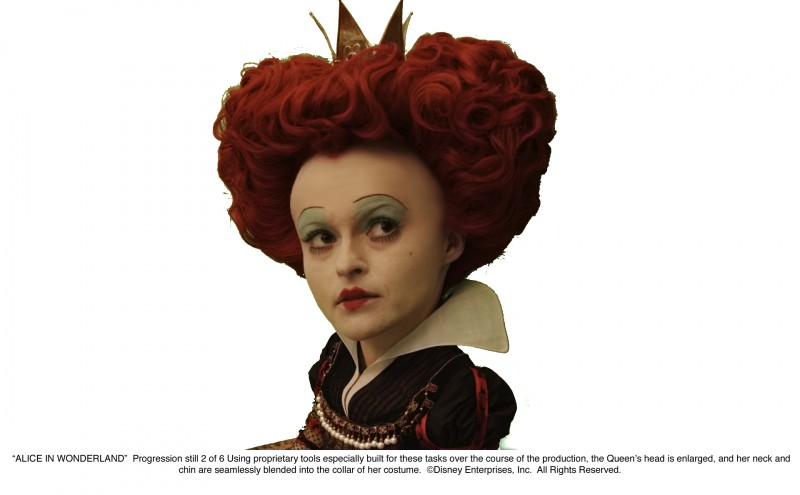 Alice In Wonderland Secondo Progression Still Che Illustra Lo Sviluppo Di Una Sequenza Nella Quale Appare Helena Bonham Carter 145259