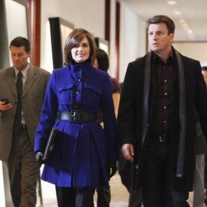 Castle: Stana Katic e Nathan Fillion nell'episodio Suicide Squeeze