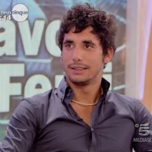 Ferdi Berisa durante una puntata del programma Mattino Cinque