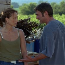 Kristin Scott Thomas e Sergi López in una sequenza de L'amante inglese