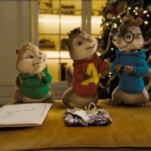 Alvin, Theodore e Simon in un'immagine del film Alvin Superstar 2