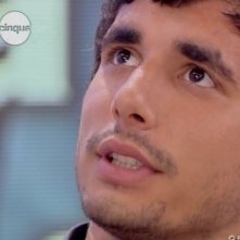 Ferdi Berisa, star del GF 9, durante una puntata di Mattino Cinque