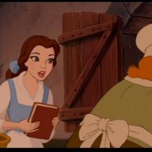 Belle in una scena del cartoon-musical La bella e la bestia (1991)