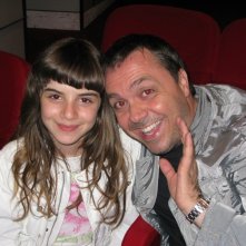 Angelica Cinquantini e Gabriele Cirilli durante una serata di beneficenza al Teatro Parioli.