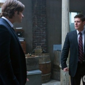 Jared Padalecki e Jensen Ackles in una scena dell'episodio My Bloody Valentine di Supernatural