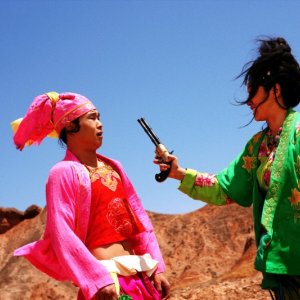 Una foto di scena del film San qiang pai an jing qi di Zhang Yimou