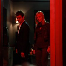 Past Life: Kelli Giddish e Nicholas Bishop in una scena dell'episodio Soul Music