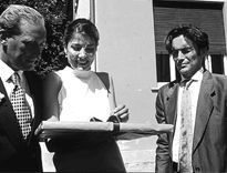 Fabio Nova in una sequenza del film Tre Storie.