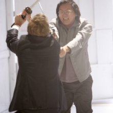David Anders e Masi Oka in una scena di Pass/Fail, dalla quarta stagione di Heroes