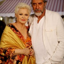 Lucia Bosè e Mariano Rigillo in una scena della fiction Capri 3