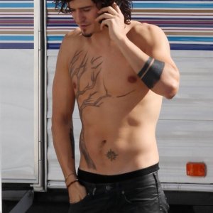 Orlando Bloom sul set del film Sympathy for Delicious