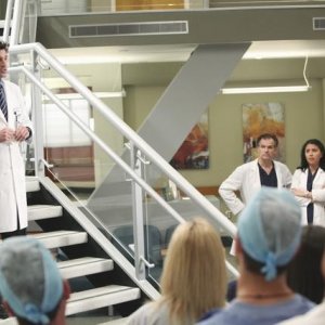 Patrick Dempsey in una scena di State of Love and Trust dalla sesta stagione di Grey's Anatomy