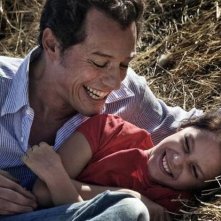 Sara Girolami con Stefano Accorsi in Baciami Ancora