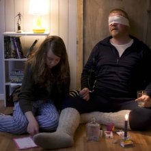 Marte Aunemo e Anders Baasmo Christiansen in una scena del 'road movie' Nord