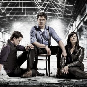 Torchwood: Children of Earth: John Barrowman, Eve Myles e Gareth David-Lloyd in una foto promozionale