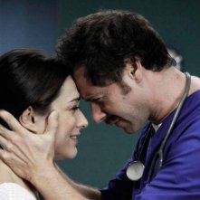 Valentina Lodovini e Pietro Sermonti in una scena di Boris 3