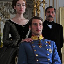 David Rott e Cristiana Capotondi in una scena della fiction Sissi, co-prodotta dalla Rai