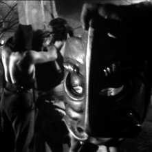 Una inquietante scena del film La maschera del demonio ( 1960 )
