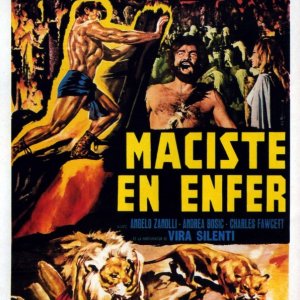 Locandina francese del film Maciste all'inferno ( 1962 )