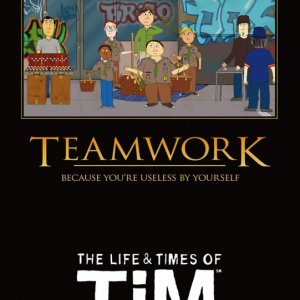 Un poster della stagione 2 della serie animata The Life & Times of Tim