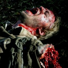 Joshua Leonard è Ainsley, trasfigurato da una carneficina nell'horror Hatchet