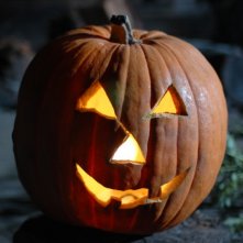 Un'immagine della famosa zucca di Halloween dall'horror Hatchet