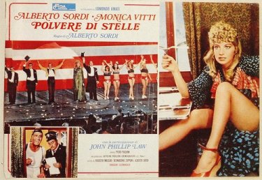 Monica Vitti in una lobbycard di Polvere di Stelle