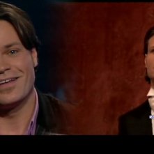 Barbato De Stefano durante la presentazione del cortometraggio Sala Buia a Cinematografo, su RaiUno