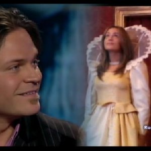 Barbato De Stefano nello studio del programma Cinematografo, RaiUno