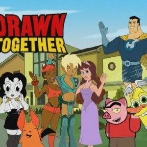 Poster con sviluppo orizzontale di Drawn Together