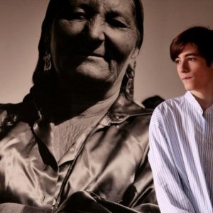 Un'immagine del giovane Gianmaria Biancuzzi dal film Happy Family