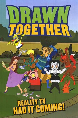 Un poster della serie animata Drawn Together